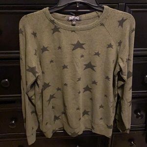 COZY Long Sleeve Green Top